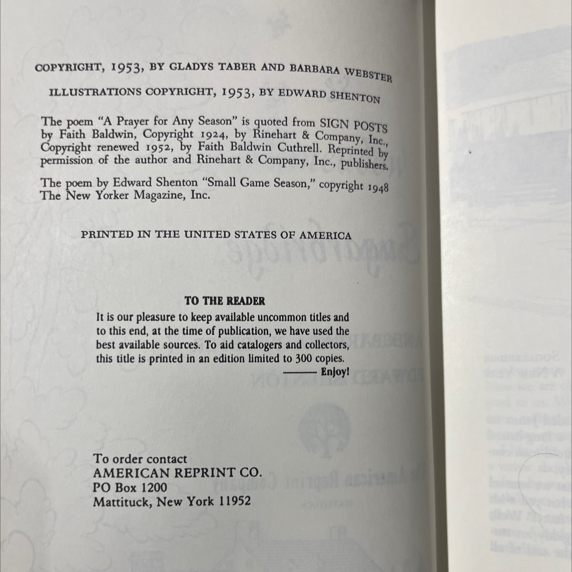 stillmeadow ouae amite and диа by gladys taber illustrated by sugarbridge and barbara webster edward shenton book, by image 3