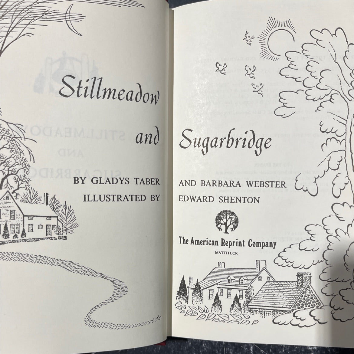 stillmeadow ouae amite and диа by gladys taber illustrated by sugarbridge and barbara webster edward shenton book, by image 2