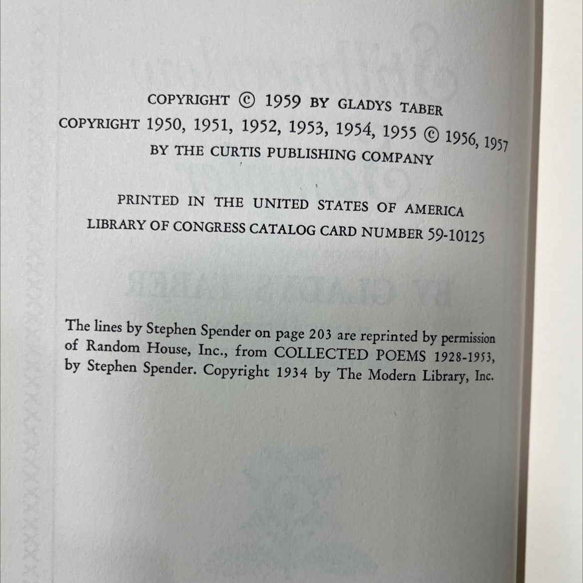 stillmeadow sampler book, by gladys taber, 1959 Hardcover image 3