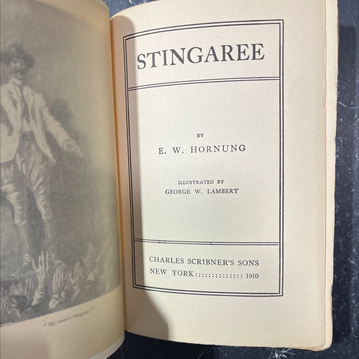 stingaree book, by e. w. hornung, 1910 Hardcover image 2