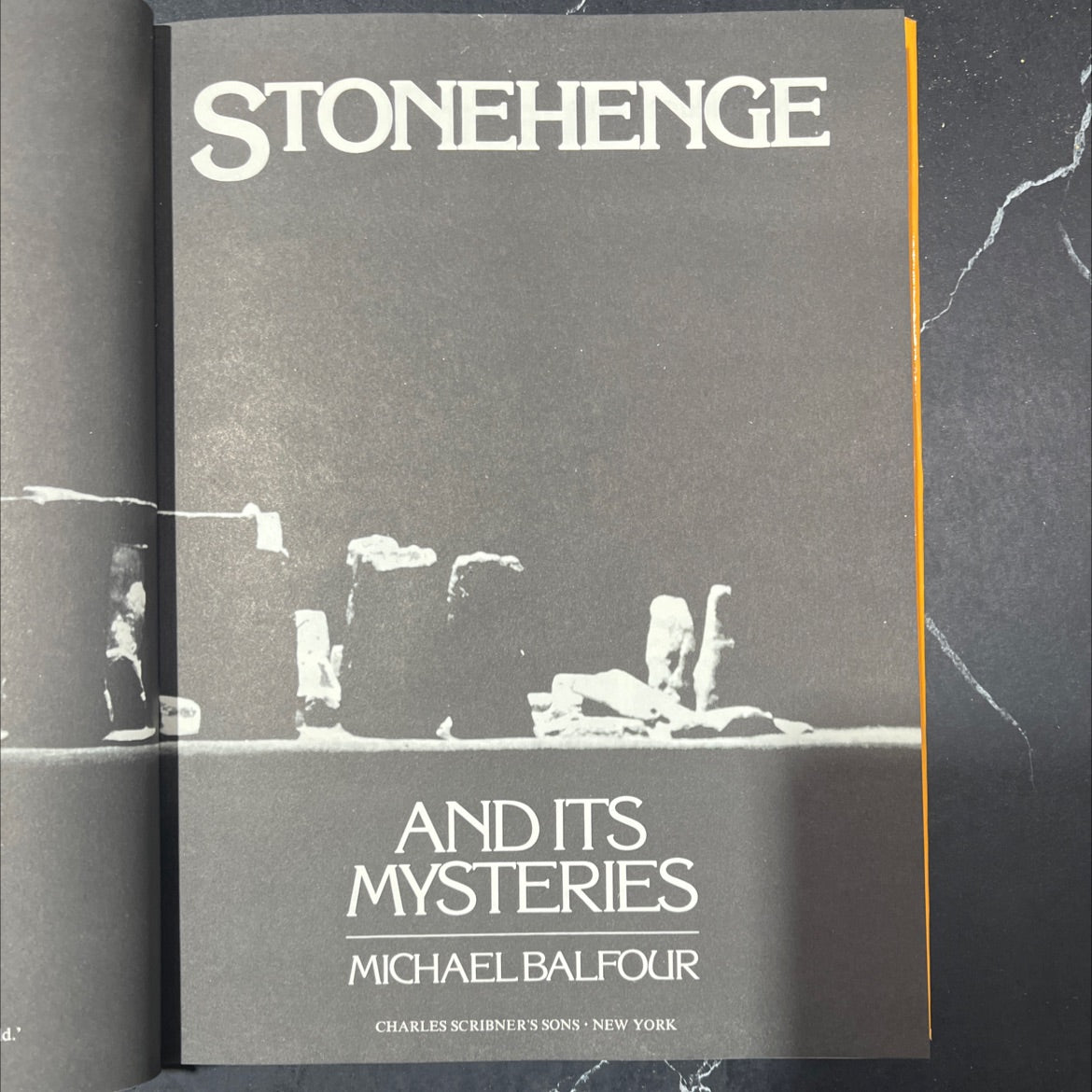 stonehenge and its mysteries book, by michael balfour, 1980 Hardcover image 2