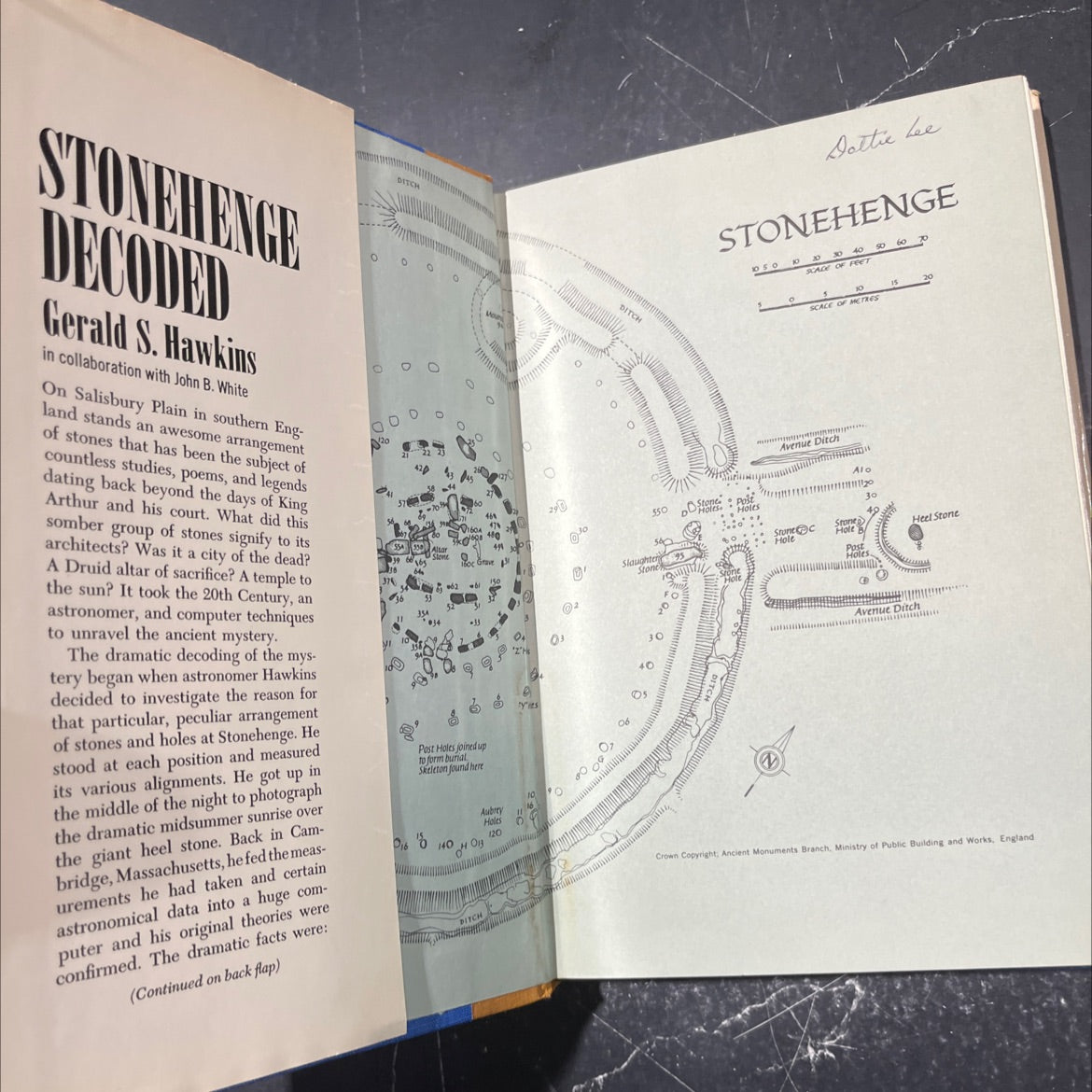 stonehenge decoded book, by gerald s. hawkins, john b. white, 1965 Hardcover image 4