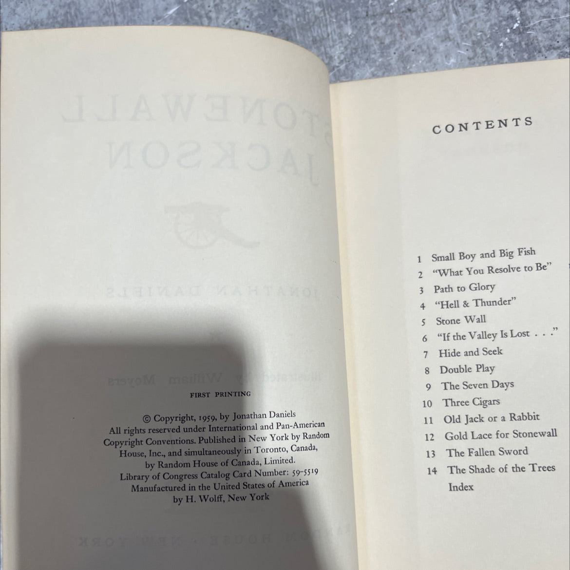 stonewall jackson book, by jonathan daniels, 1959 Hardcover image 3