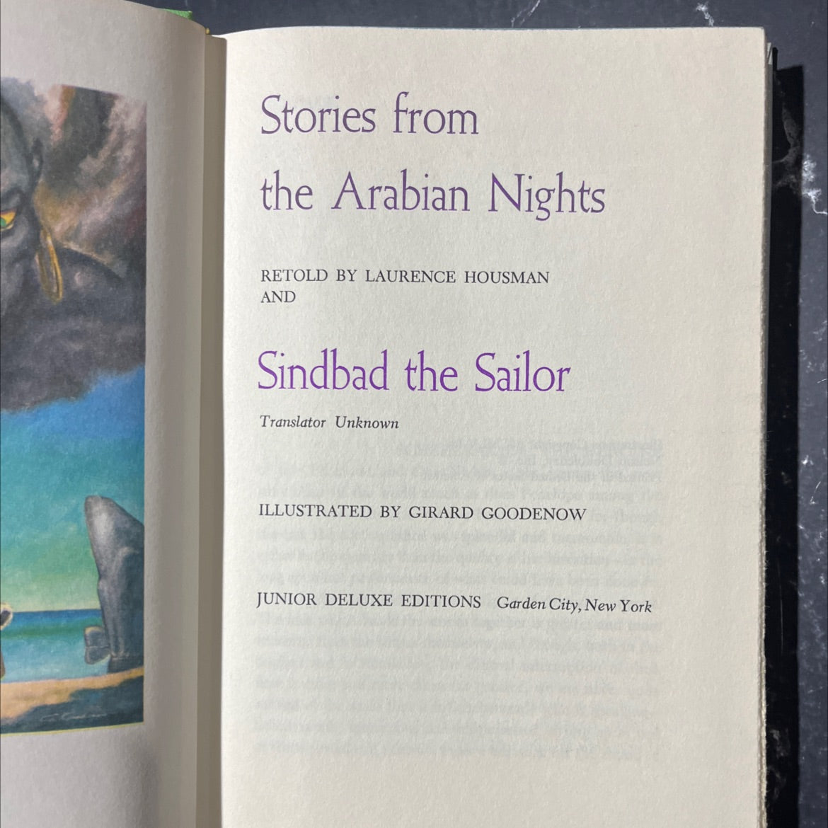 stories from the arabian nights book, by laurence housman, 1955 Hardcover image 2