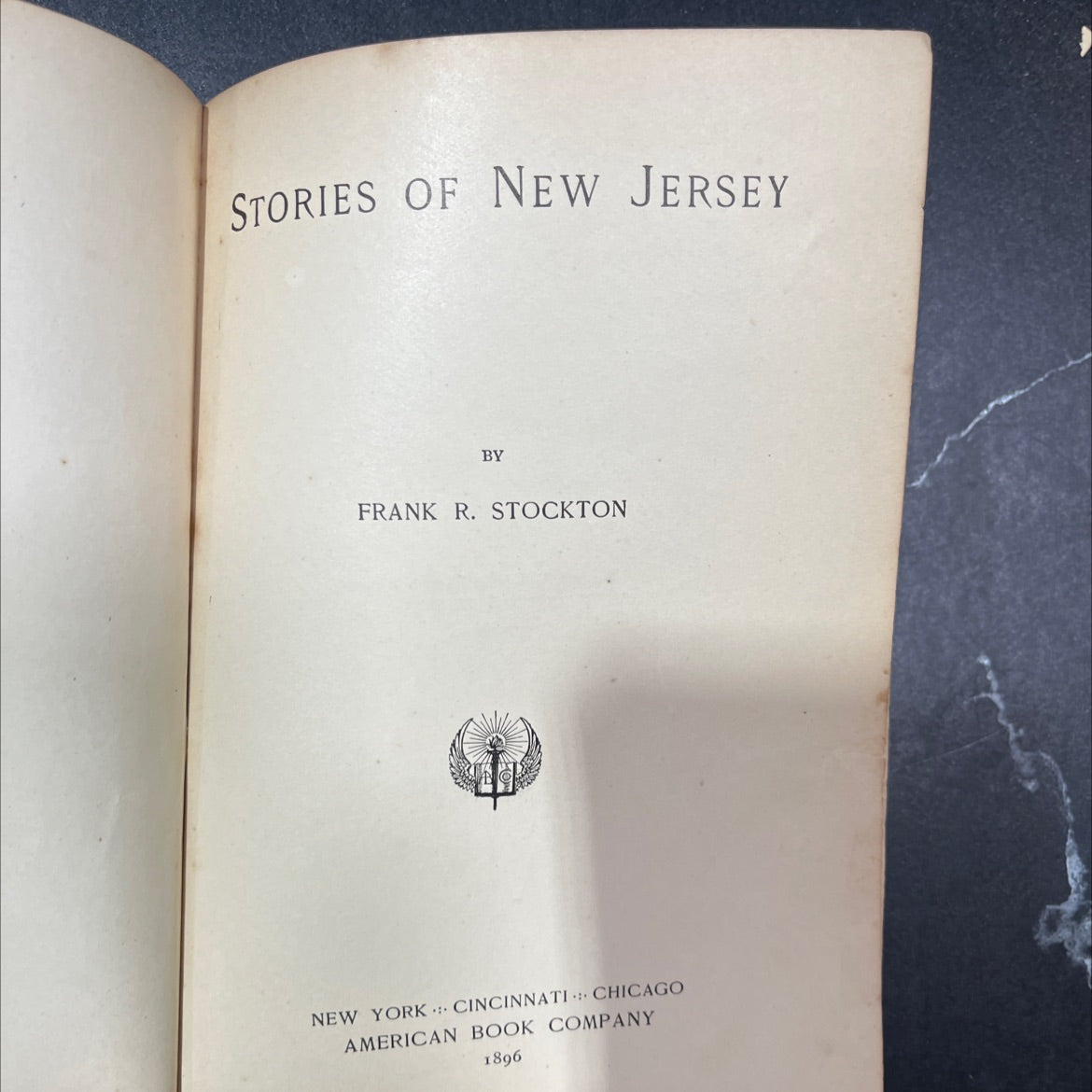 stories of new jersey book, by frank r. stockton, 1896 Hardcover image 2
