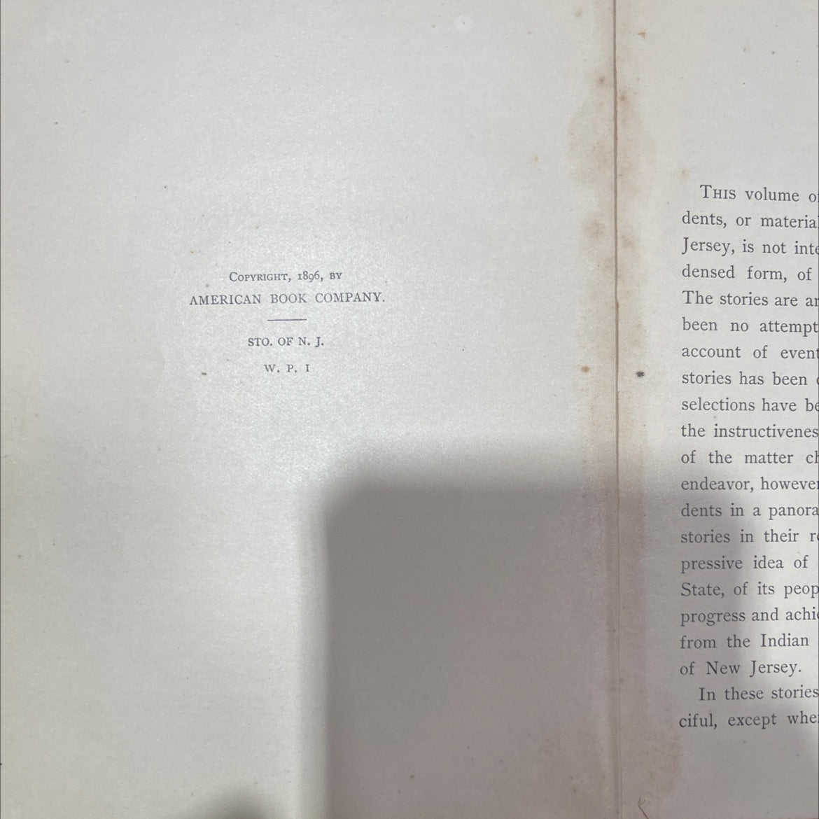 stories of new jersey book, by frank r. stockton, 1896 Hardcover image 3