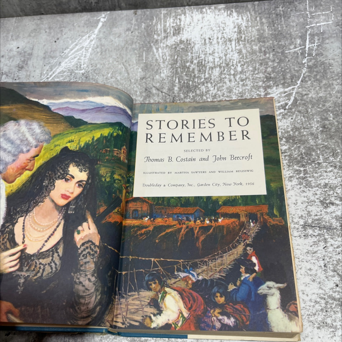 stories to remember book, by Thomas B. Costain, John Beecroft, 1956 Hardcover image 2