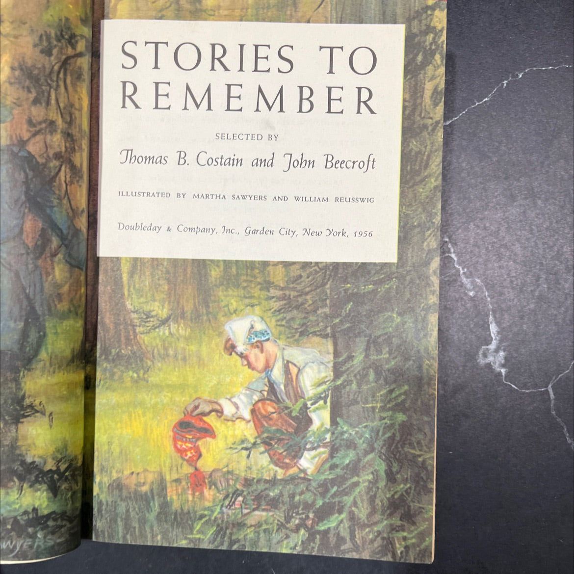 stories to remember book, by Thomas B. Costain, John Beecroft, 1956 Hardcover image 2