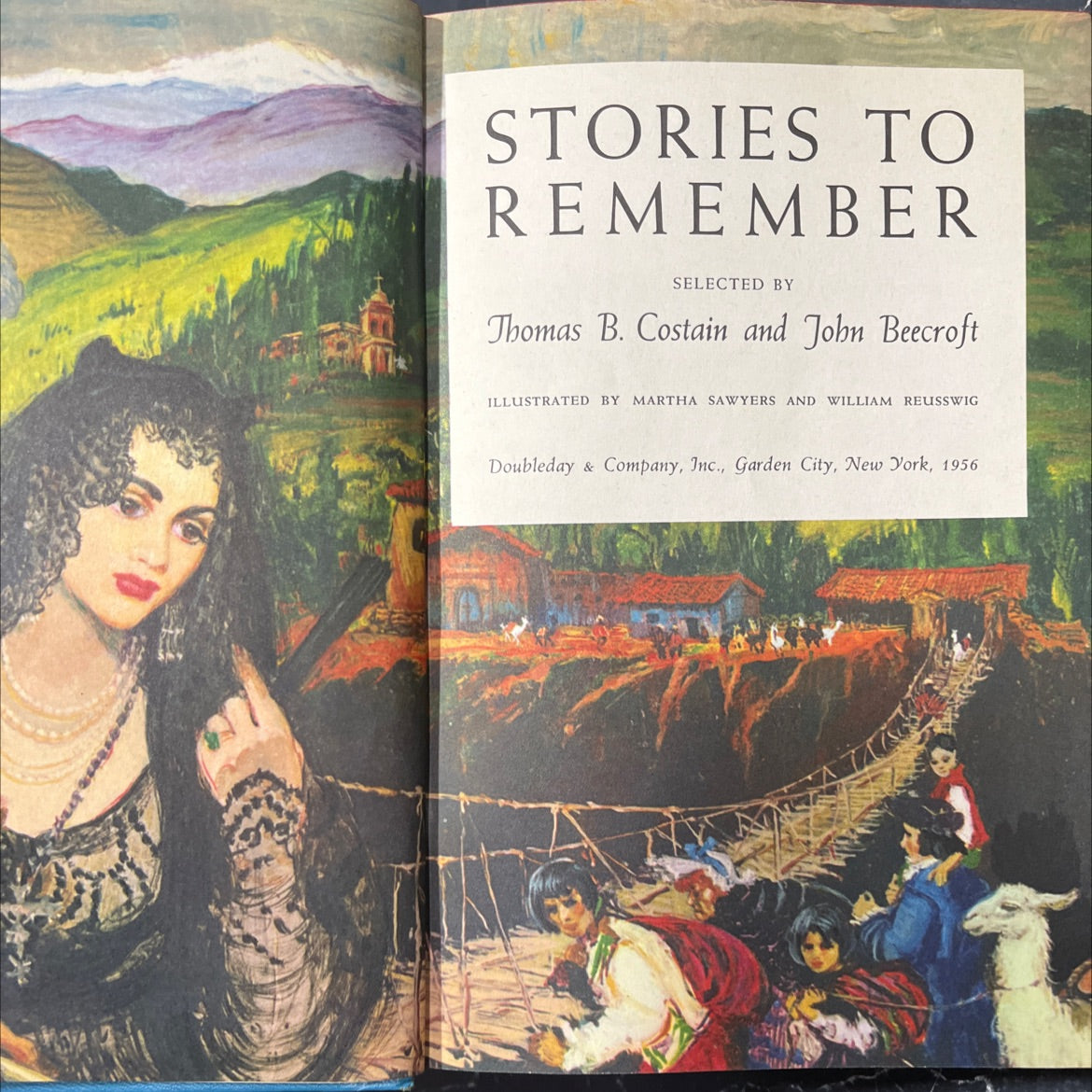stories to remember book, by Thomas B. Costain, John Beecroft, 1956 Hardcover image 2