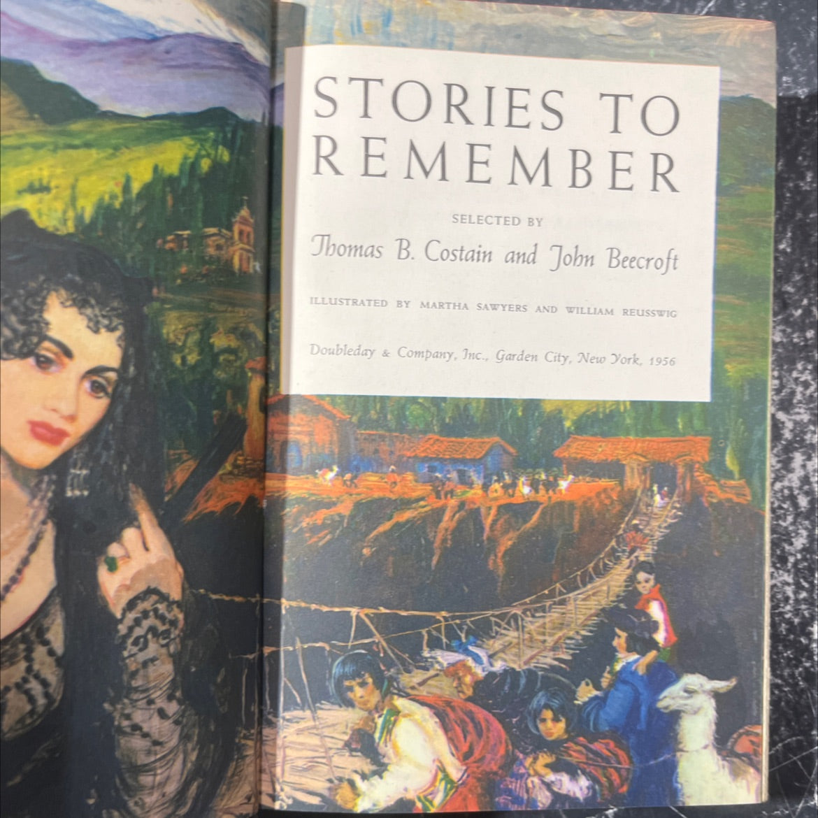 stories to remember book, by Thomas B. Costain, John Beecroft, 1956 Hardcover image 2