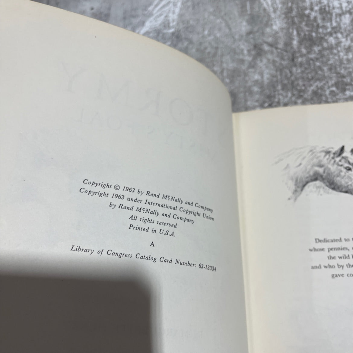 stormy misty's foal book, by marguerite henry, 1963 Hardcover image 3