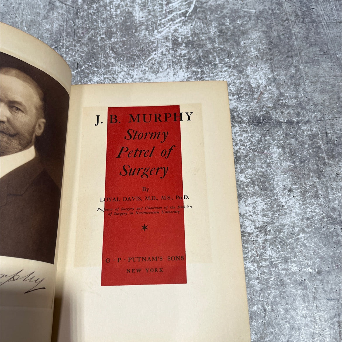 stormy petrel of surgery book, by loyal davis, 1938 Hardcover image 2