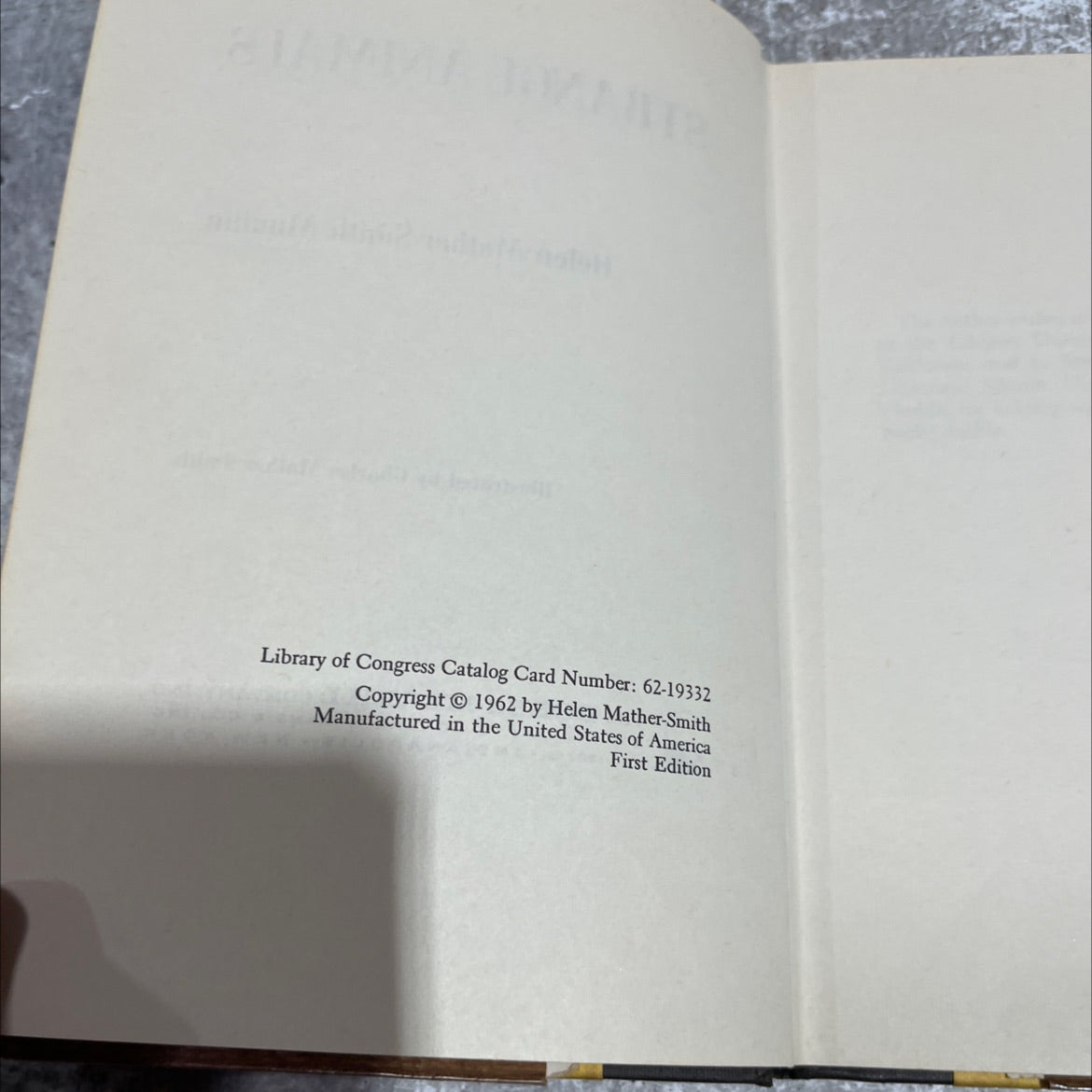 SIGNED strange animals book, by Helen Mather-Smith Mindlin, 1962 Hardcover, First Edition, Vintage image 3