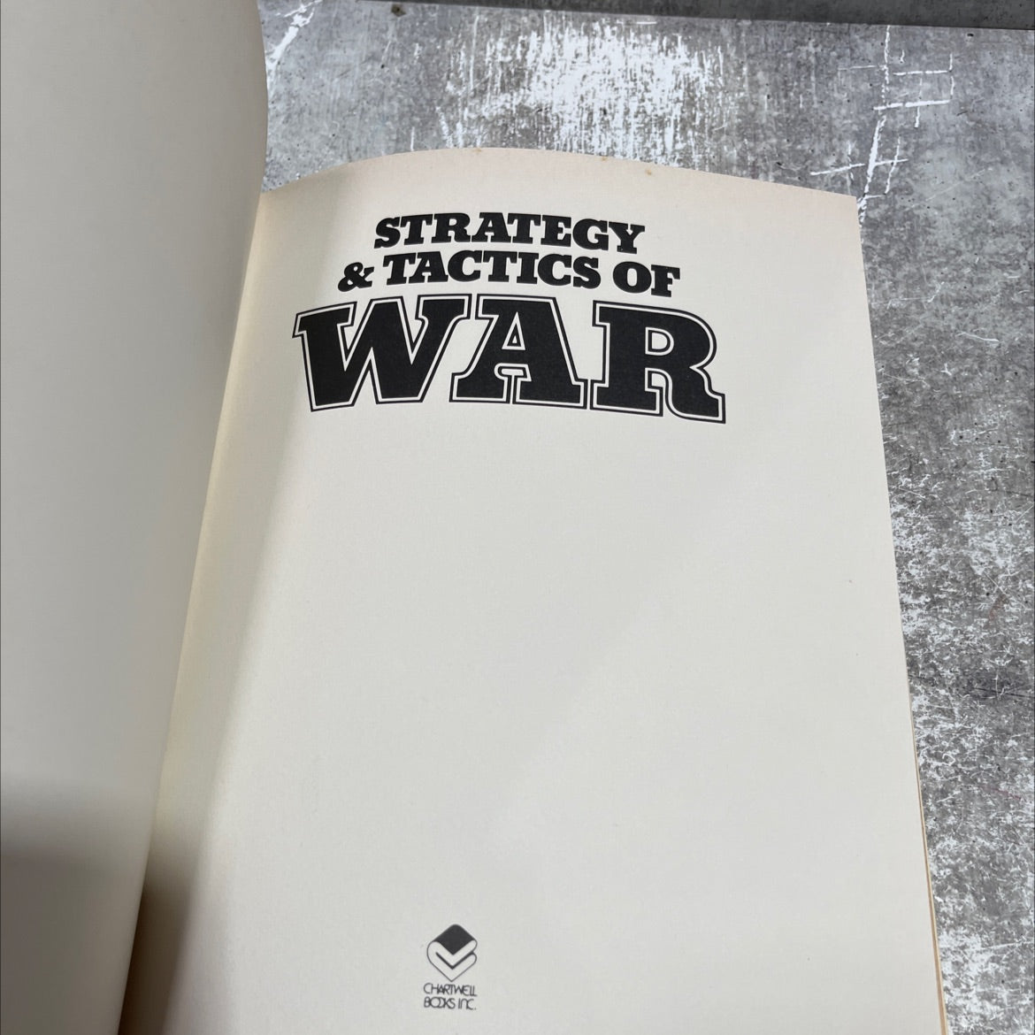 strategy & tactics of war book, by Will Fowler, 1979 Hardcover image 2