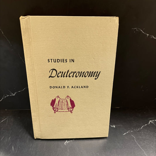 studies in deuteronomy book, by donald f. ackland, 1964 Hardcover image 1