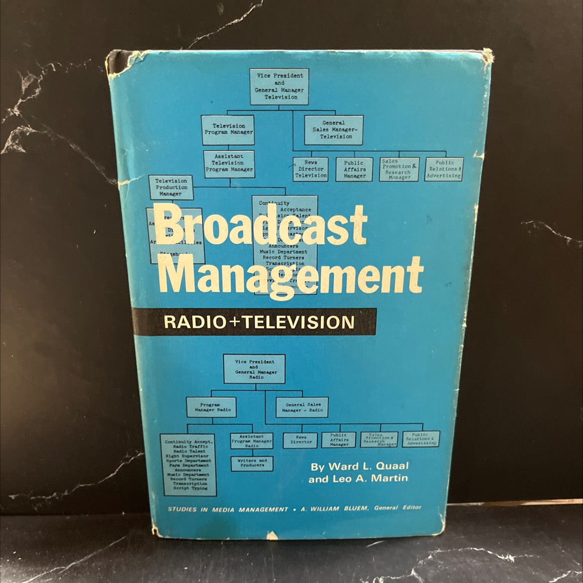 studies in media management broadcast management radio television book, by ward l. quaal, leo a. martin, 1969 Hardcover image 1
