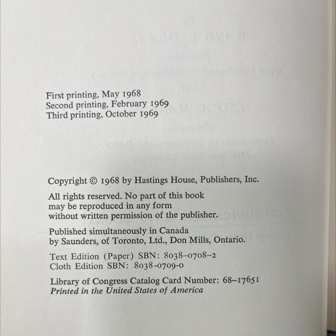 studies in media management broadcast management radio television book, by ward l. quaal, leo a. martin, 1969 Hardcover image 3