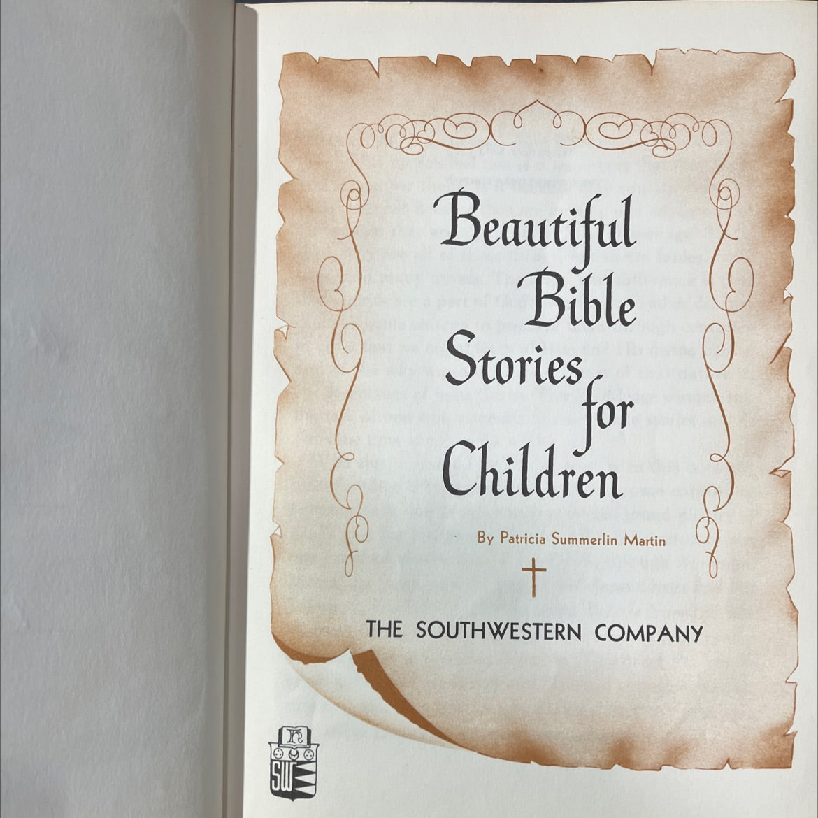 su beautiful bible stories for children book, by patricia summerlin martin, 1963 Hardcover image 2