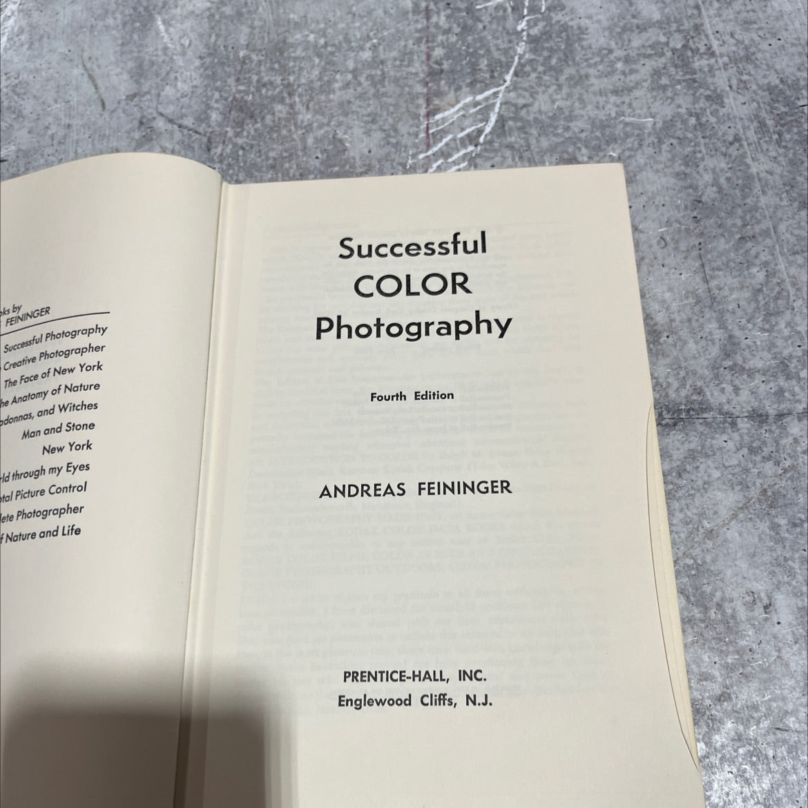 successful color photography fourth edition book, by andreas feininger, 1968 Hardcover image 2