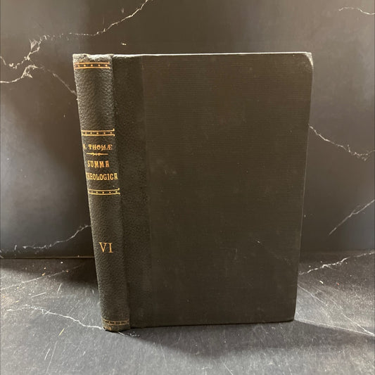summa theologica vol. vi book, by st. thomas aquinas, 1928 Leather image 1