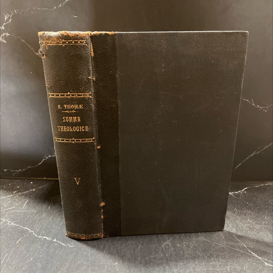 summa theologica book, by s. thome aquinatis, 1928 Leather image 1