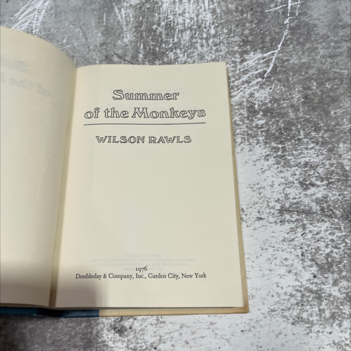 summer of the monkeys book, by wilson rawls, 1976 Hardcover image 2
