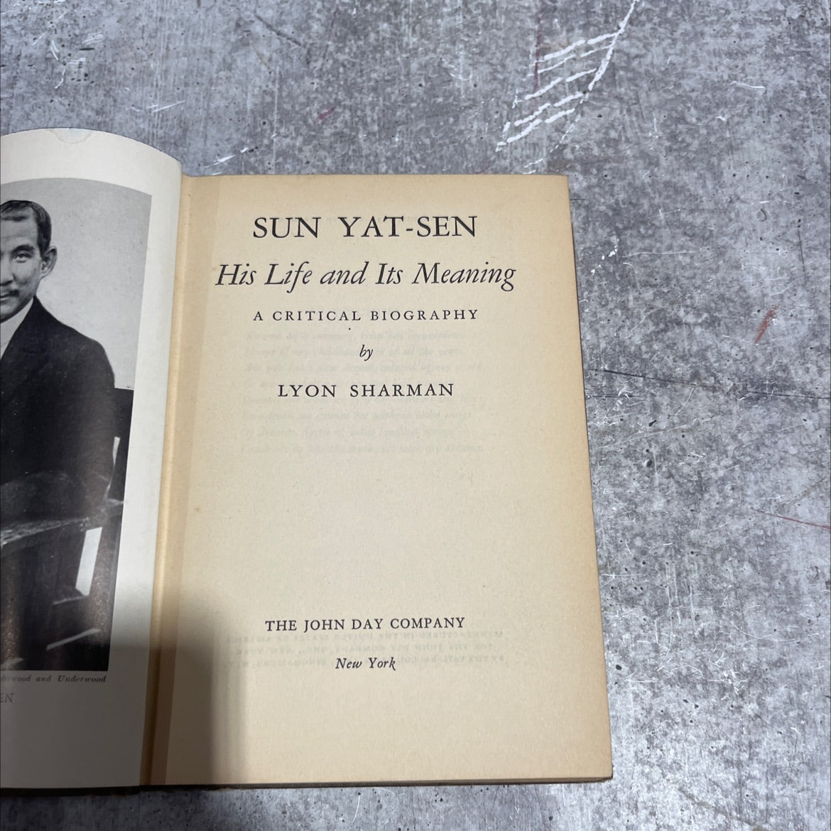 sun yat-sen his life and its meaning a critical biography book, by lyon sharman, 1934 Hardcover image 2