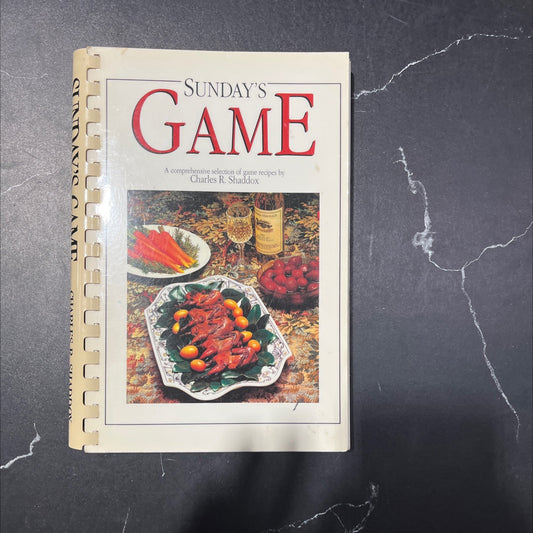SIGNED sunday's game book, by charles r. shaddox, 1991 Paperback image 1