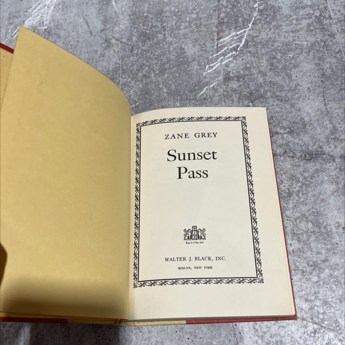 sunset pass book, by zane grey, 1959 Hardcover image 2