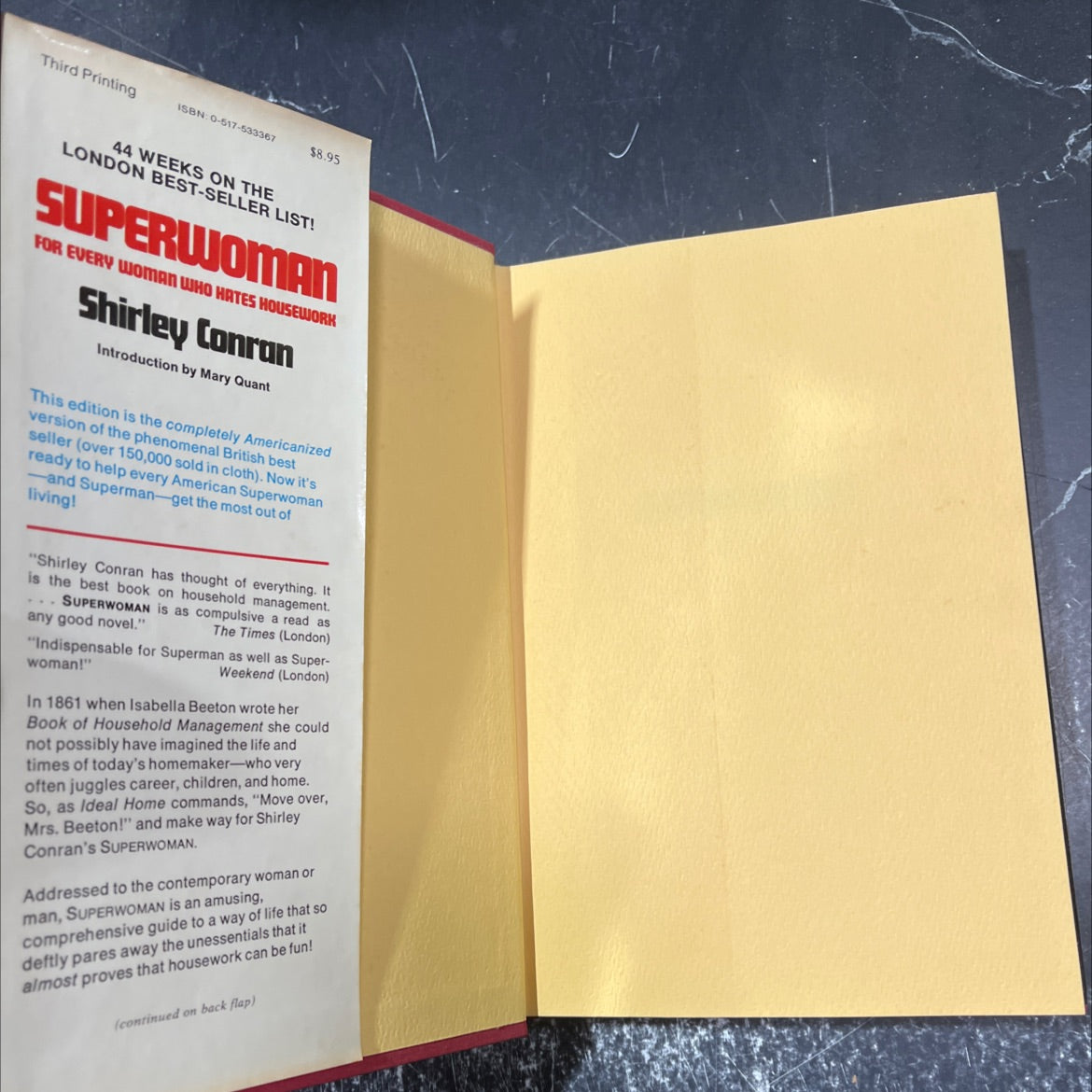 superwoman book, by Shirley Conran, 1978 Hardcover image 4