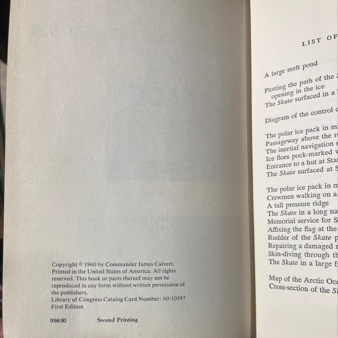 surface at the pole book, by commander james calvert, 1960 Hardcover image 3