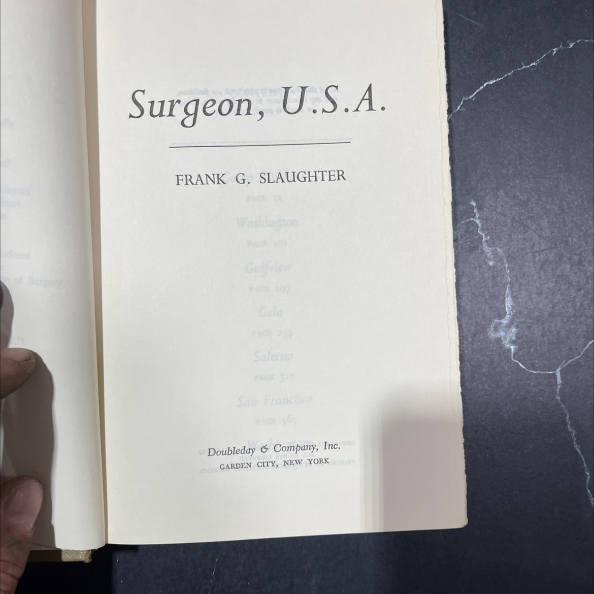 surgeon, u.s.a. book, by frank g. slaughter, 1966 Hardcover image 2