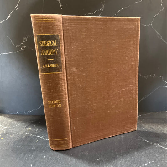surgical anatomy book, by c. latimer callander, 1939 Hardcover image 1