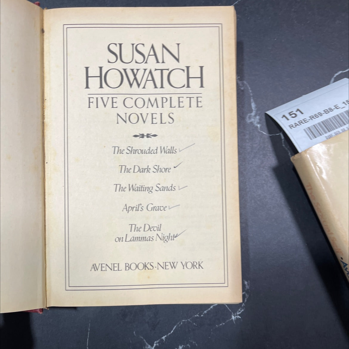 susan howatch five complete novels book, by Susan Howatch, 1982 Hardcover image 2