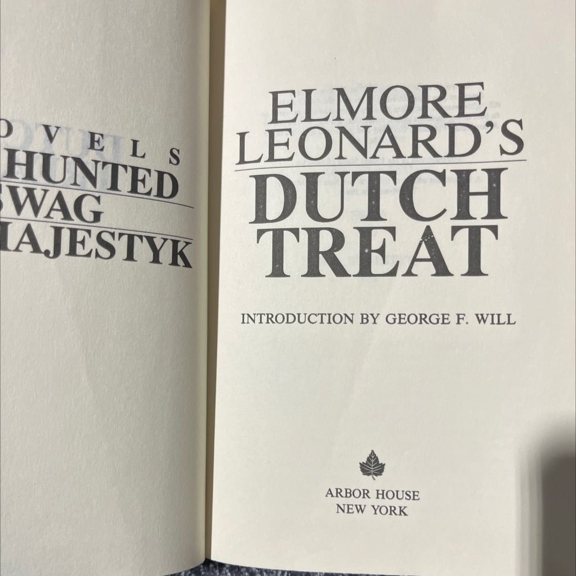 swag book, by elmore leonard, 1977 Hardcover image 2