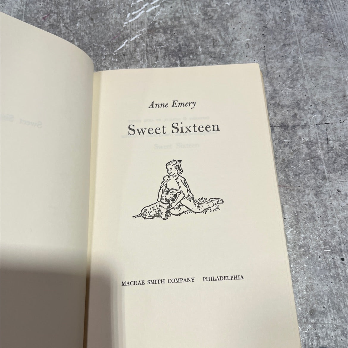 sweet sixteen book, by anne emery, 1956 Hardcover image 2
