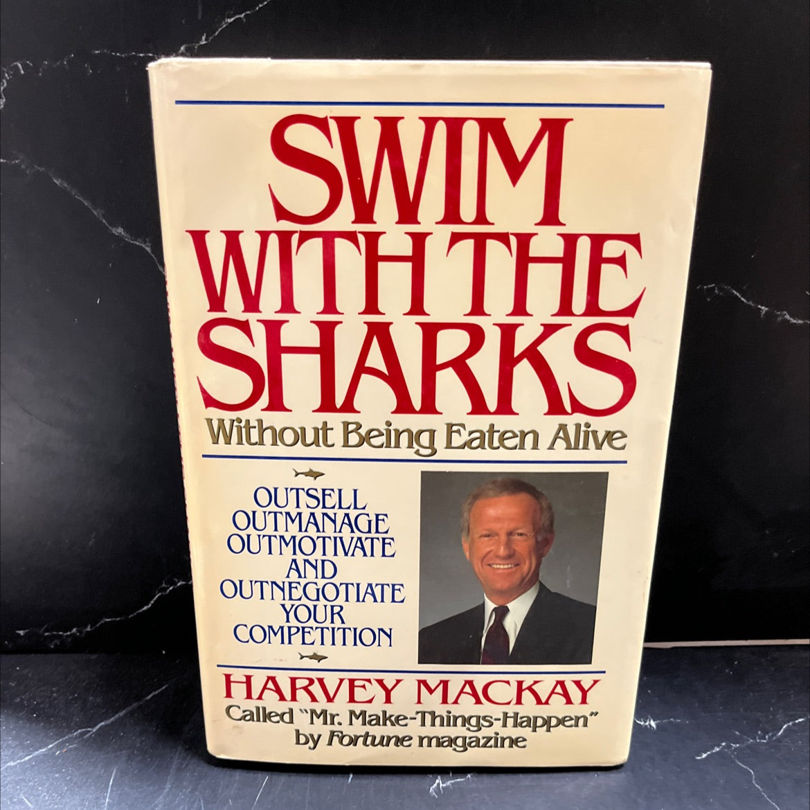 swim with the sharks without being eaten alive book, by harvey mackay, 1988 Hardcover image 1