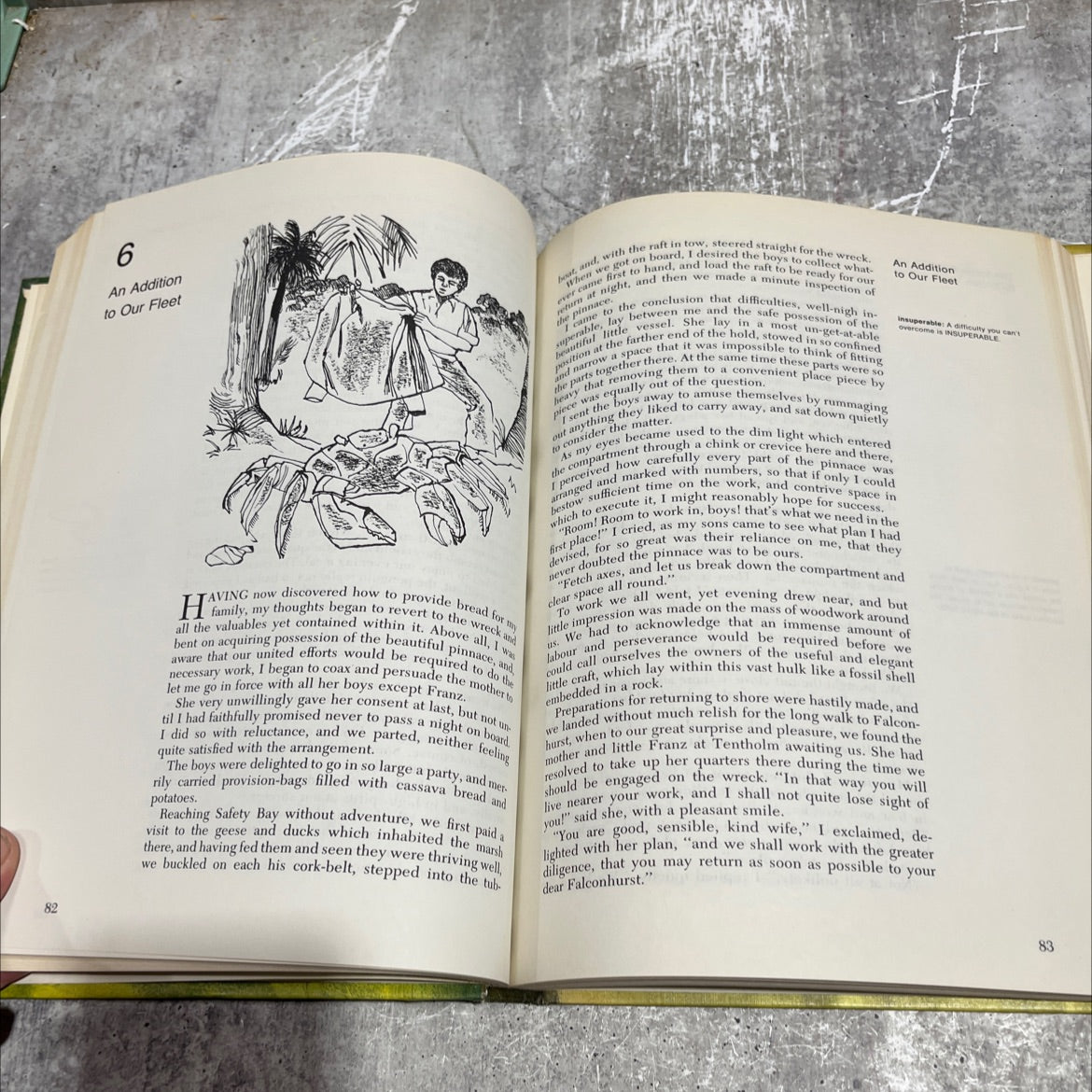 swiss family robinson book, by johann wyss, 1968 Hardcover image 4