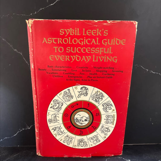 sybil leek's astrological guide to successful everyday living book, by sybil leek, 1970 Hardcover image 1