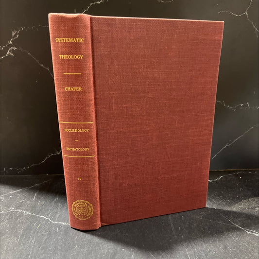 systematic theology volume iv ecclesiology eschatology book, by lewis sperry chafer, 1948 Hardcover image 1