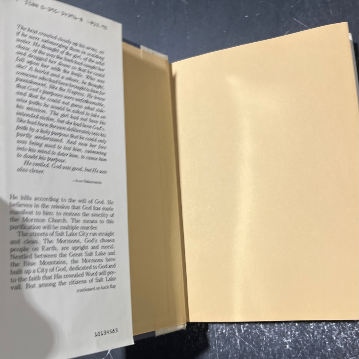 tabernacle book, by Thomas H. Cook, 1983 Hardcover image 4