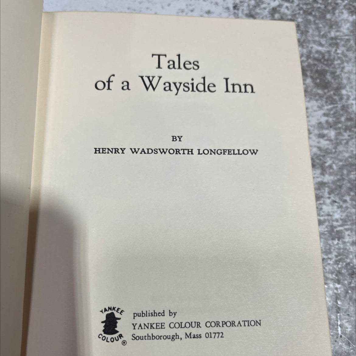 tales of a wayside inn book, by henry wadsworth longfellow, 1982 Hardcover image 2