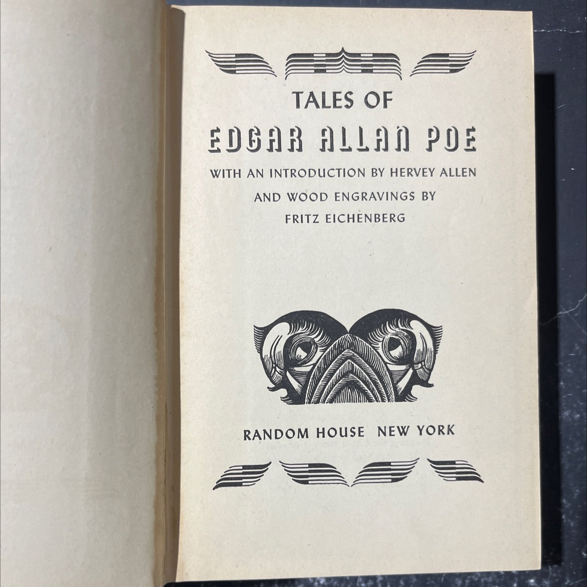 tales of edgar allan poe book, by edgar allan poe, 1944 Hardcover image 2