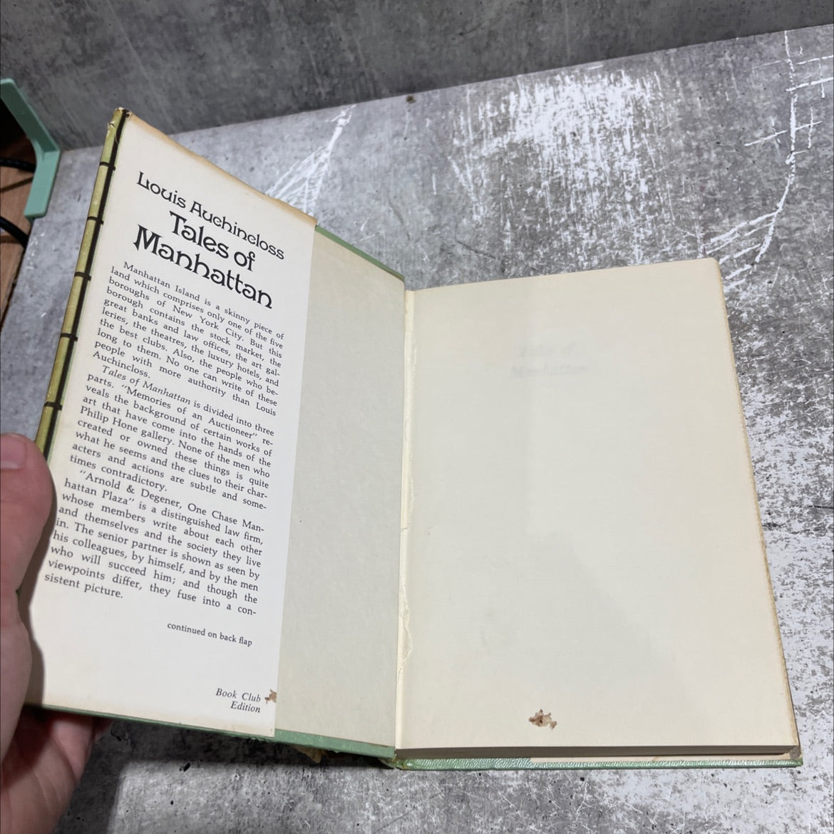 tales of manhattan book, by louis auchincloss, 1967 Hardcover image 4