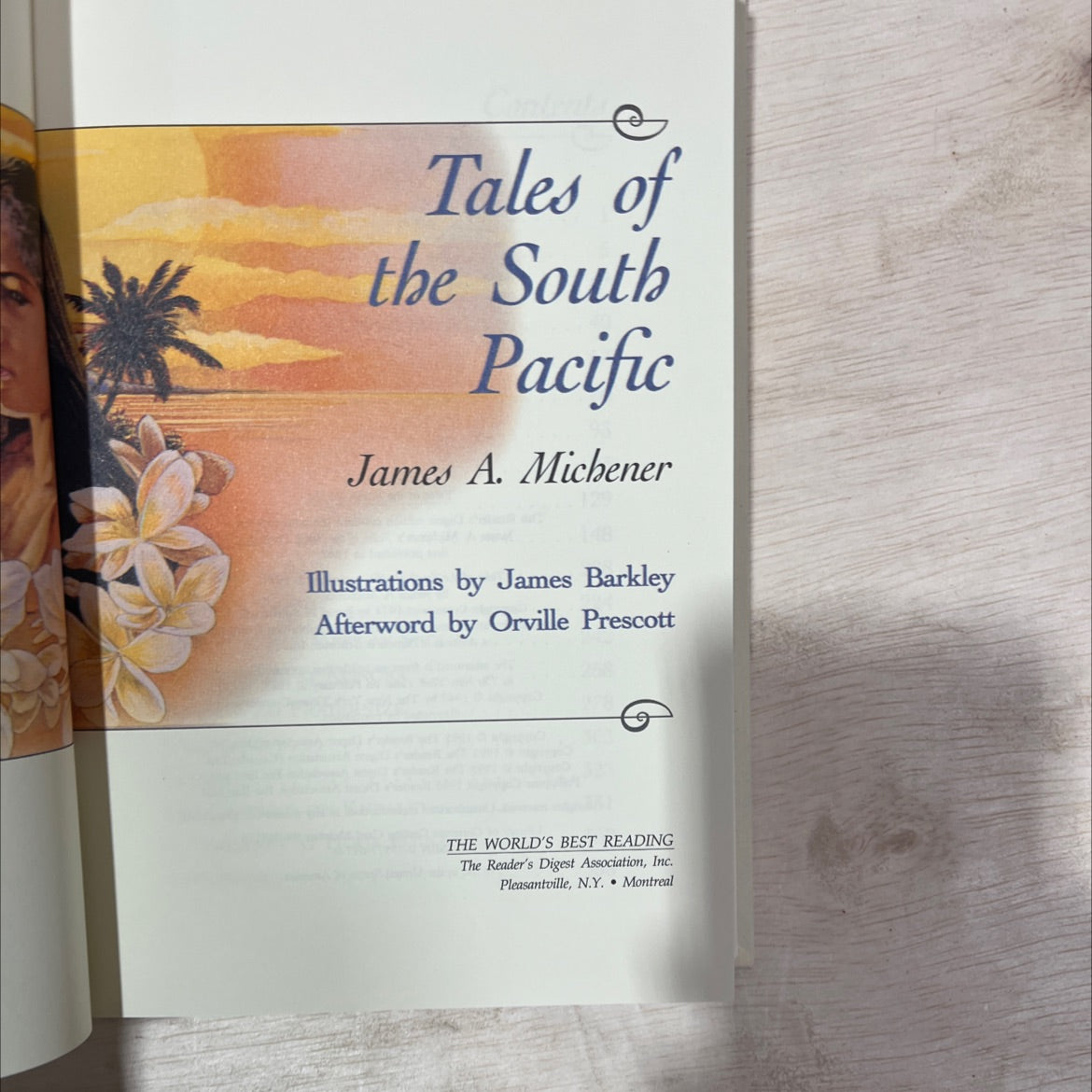tales of the south pacific book, by james a. michener, 1995 Leather image 2