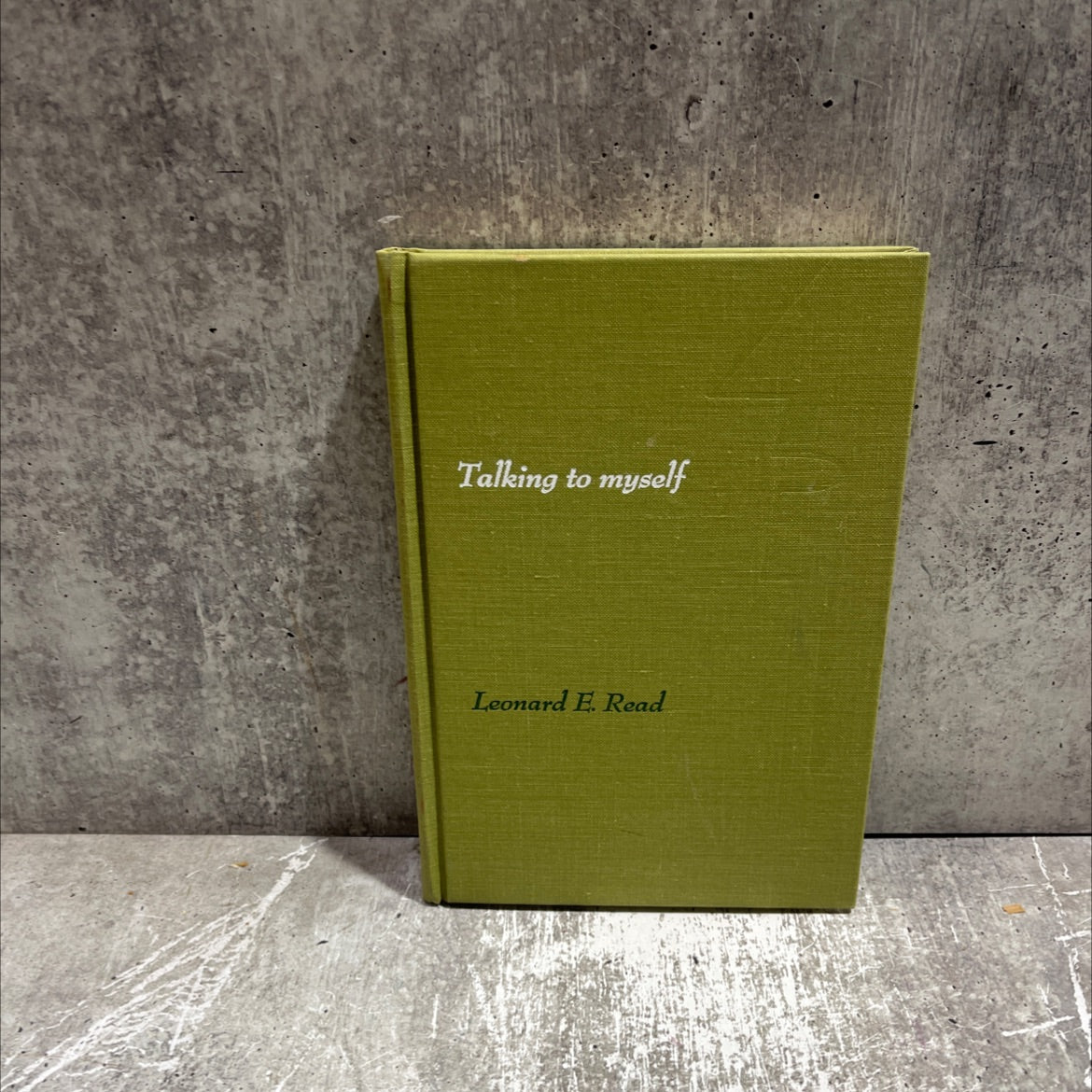 talking to myself book, by leonard e. read, 1970 Hardcover image 1