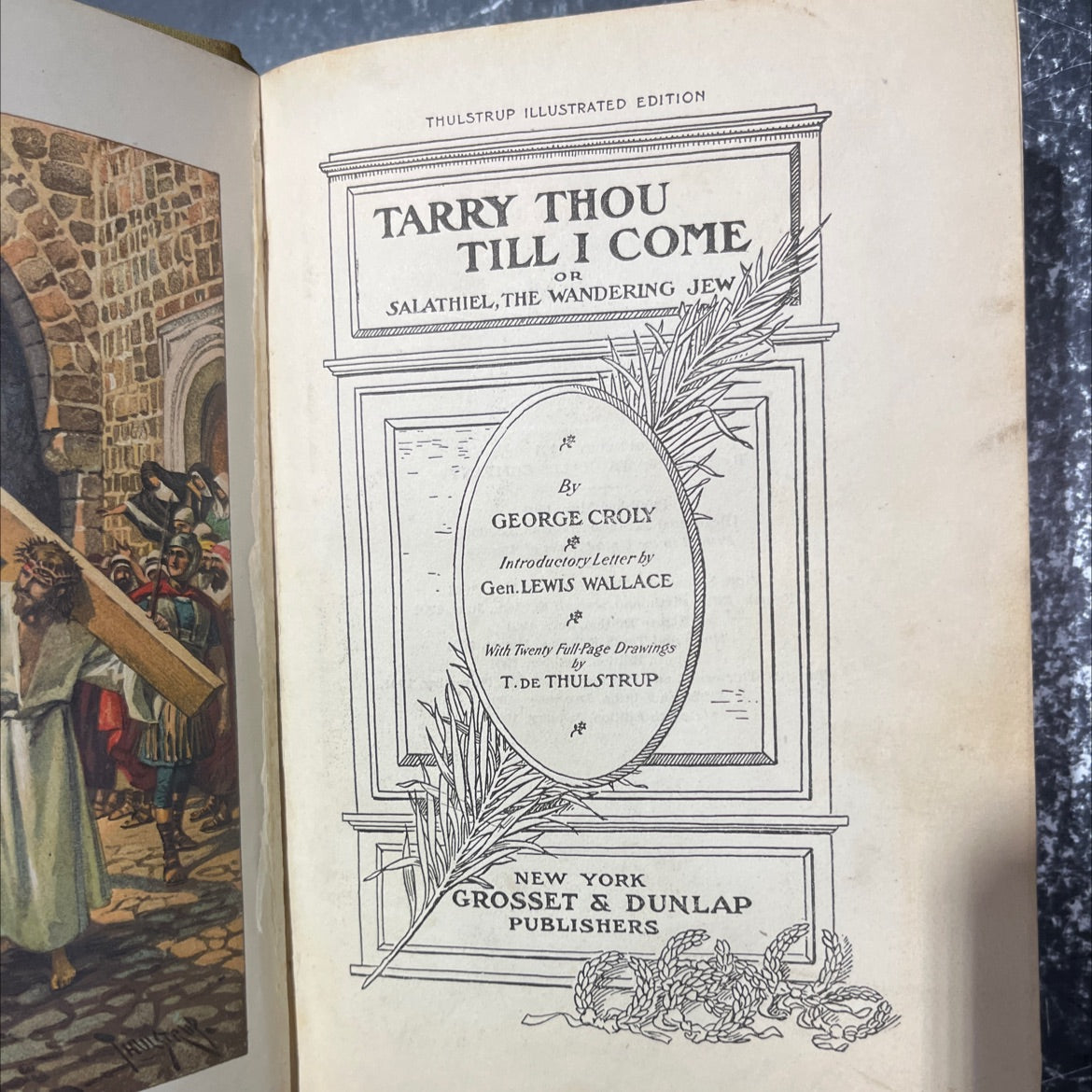 tarry thou till i come or salathiel, the wandering jew book, by george croly, 1901 Hardcover image 2