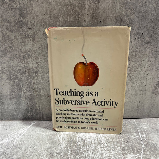 teaching as a subversive activity book, by Neil Postman, Charles Weingartner, 1970 Hardcover image 1