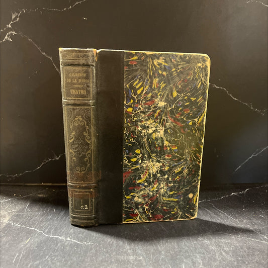 teatro book, by calderón de la barca, unknown Leather image 1