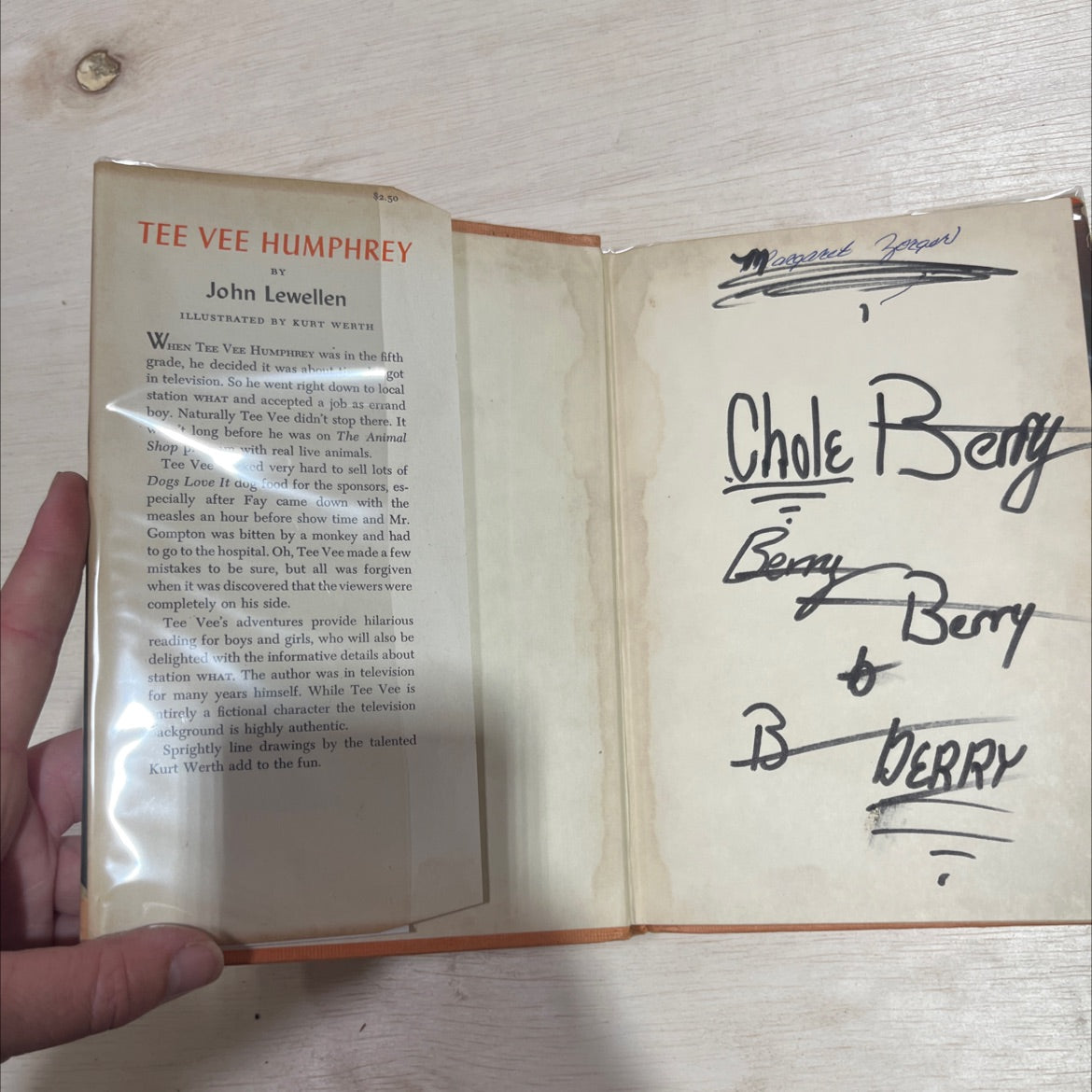 tee vee humphrey book, by john lewellen, 1957 Hardcover image 4